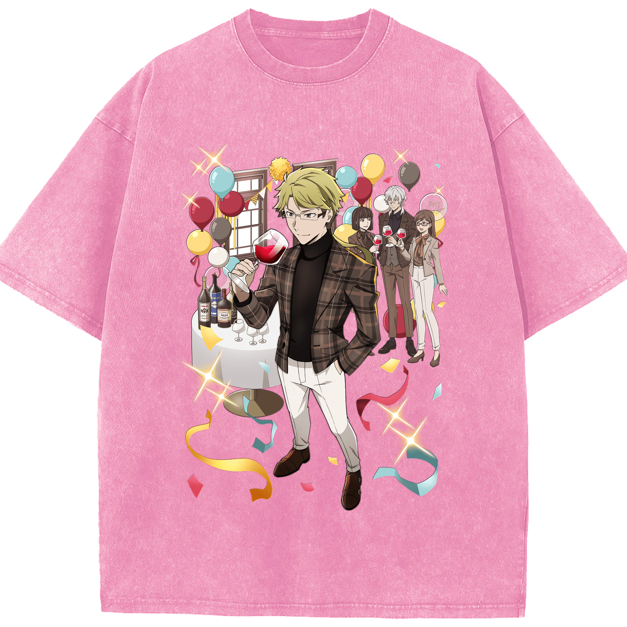 （画像用） 文豪ストレイドッグス Bungo Stray Dogs 綿100% ヴィンテージ風 半袖Tシャツ（フロントプリント）